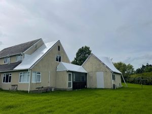 Shrink Wrap House - roof covering